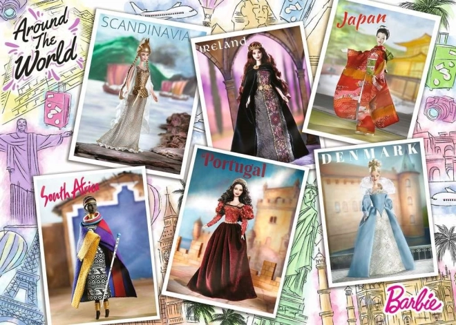 Ravensburger puzzle Barbie : Autour du monde 1000 pièces