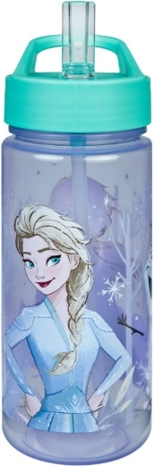Bouteille pour enfants La Reine des Neiges avec paille