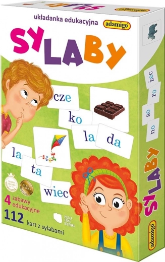 Puzzle éducatif avec des syllabes