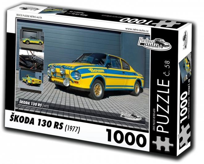 Puzzle Retro-Auta Škoda 130 RS 1000 pièces