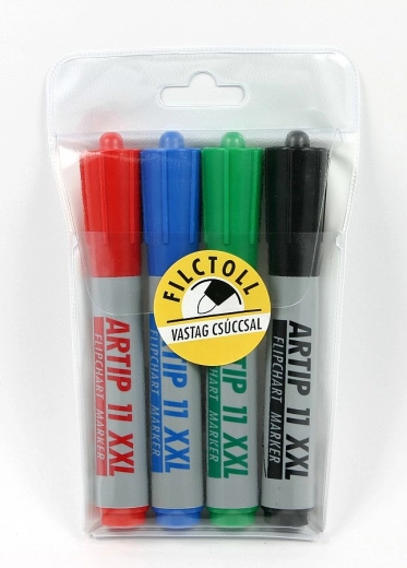 Marqueurs pour paperboard ICO 11 XXL, set de 4 pcs