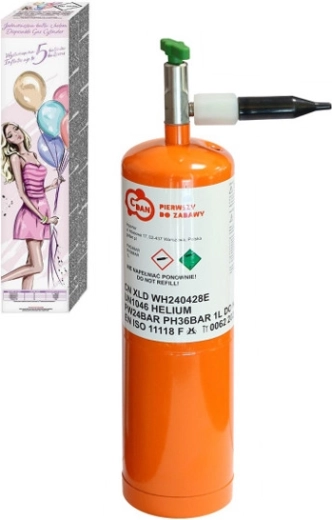 Bouteille d’hélium jetable pour 5 ballons