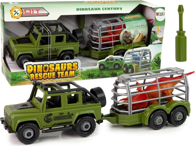 Transporteur tout-terrain DIY Dinosaure vert