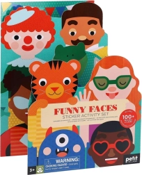 Set d’autocollants aux visages rigolos de Petit Collage