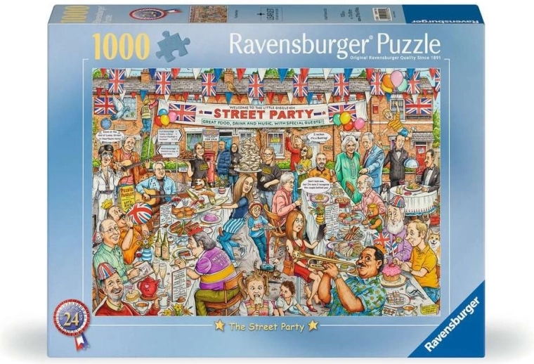 Puzzle Ravensburger Best of British : Fête de rue – 1000 pièces