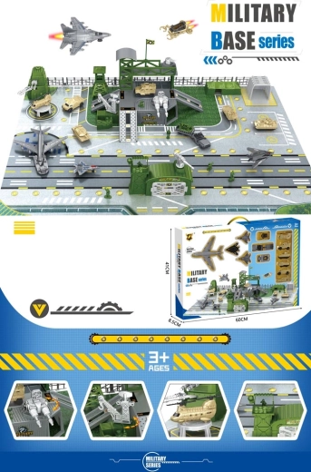 Grande base militaire avec accessoires
