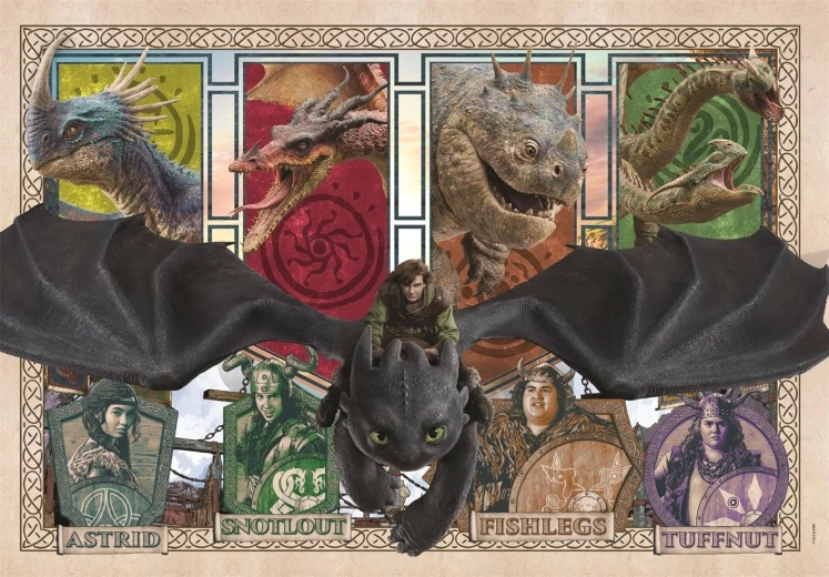 Clementoni puzzle Dragons SuperColor 300 pièces