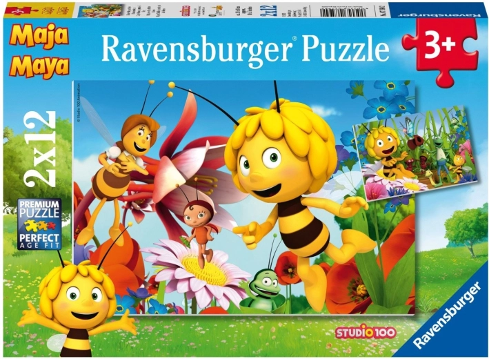 Puzzle Ravensburger Maya l’abeille 2x12 pièces
