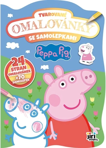 Coloriages à formes Peppa Pig avec autocollants