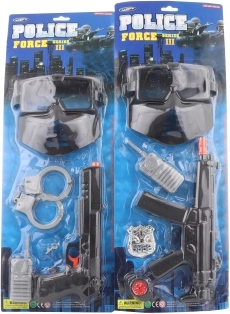 Kit de police avec pistolet-mitrailleur pour enfants