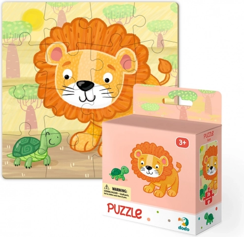 Puzzle lion 16 pièces
