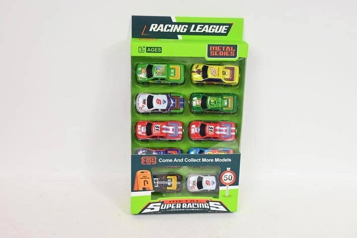 Coffret de voitures de course en boîte – 10 pièces