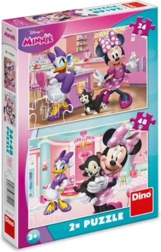 Puzzle Minnie et Figaro 24 à 48 pièces