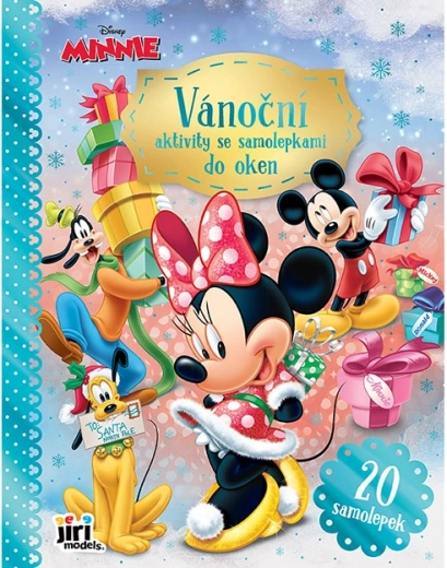 Activités de Noël avec stickers statiques pour fenêtres Minnie