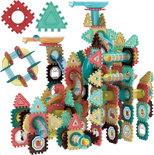 Woopie blocs de construction magnétiques 3D – piste à billes éducative, 228 pièces