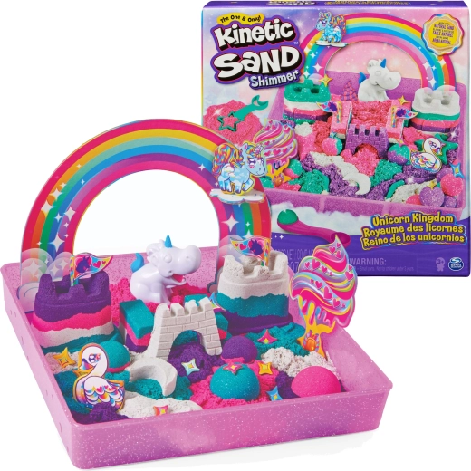 Sable cinétique Unicorn Kingdom 907 g avec paillettes et accessoires