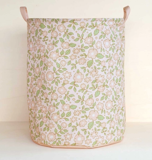 A Little Lovely Company panier de rangement fleurs rose