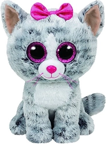Mascotte en peluche TY Beanie Boos Kiki – chat 24 cm
