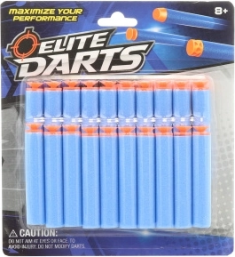 Projectiles en mousse avec ventouse 7 × 1,3 cm, 20 pcs