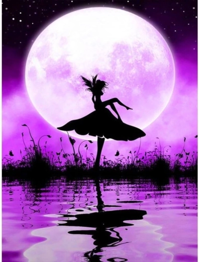 Peinture diamant Ballet près de l’étang 30 × 40 cm