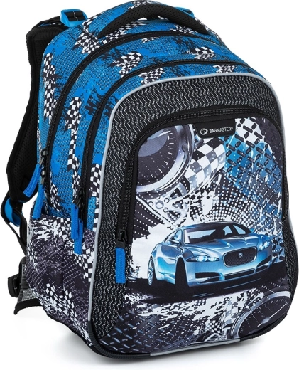 Bagmaster Lumi 23 D sac à dos scolaire voiture bleue