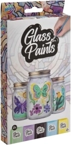 Set créatif de peintures pour verre avec pinceau