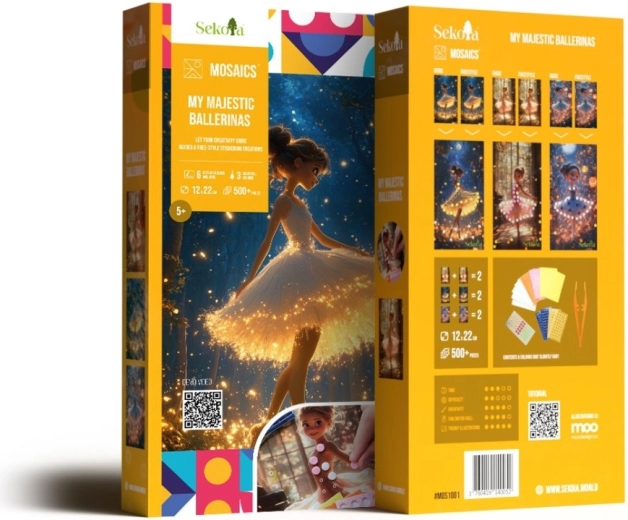 Sekoia mosaics ballerine – kit créatif de mosaïque