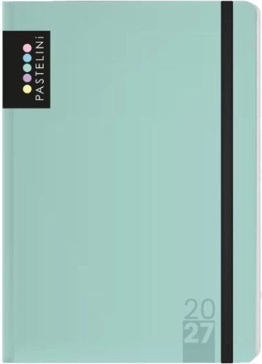 Agenda hebdomadaire Pastelini A6 2027 vert