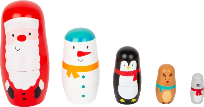 Petites matriochkas de Noël en bois Small Foot