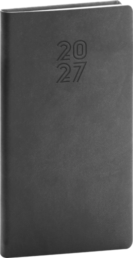 Agenda de poche Notique Aprint 2027 noir 9 × 15,5 cm