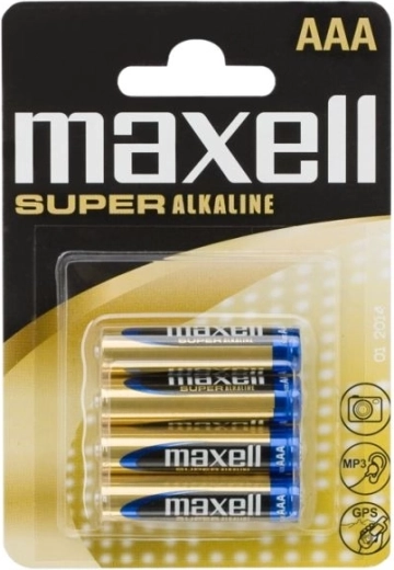 Piles alcalines super miniatures AAA LR03 XL, 4 pièces