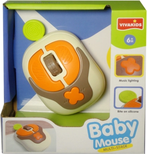Souris interactive pour enfants avec lumières clignotantes et sons