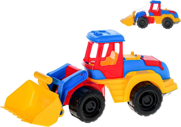 Tracteur chargeur en plastique 45 cm pour le sable et le jardin