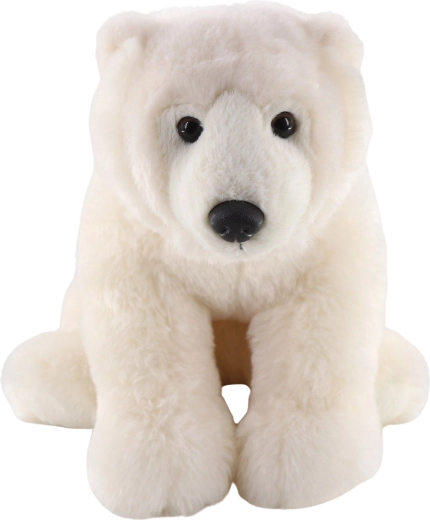 Ours polaire en peluche assis 32 cm