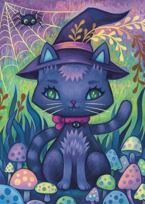 Puzzle HEYE Dreaming : chat sorcière 1000 pièces