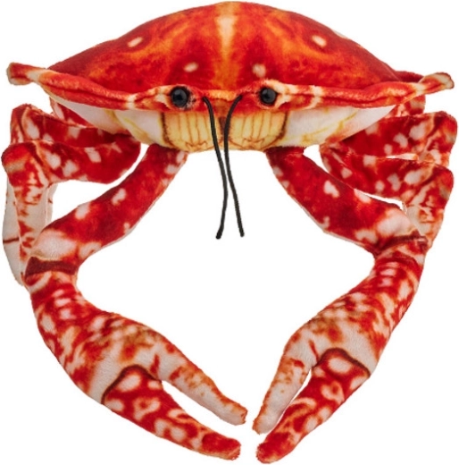 Crabe en peluche orange 26 cm Beppe ZOO