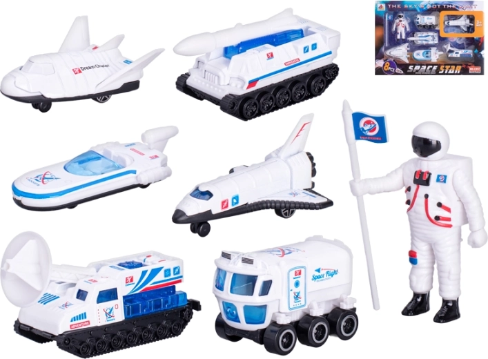 Set de véhicules spatiaux avec figurine d’astronaute