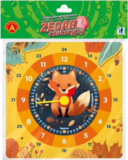 Horloge éducative Renard