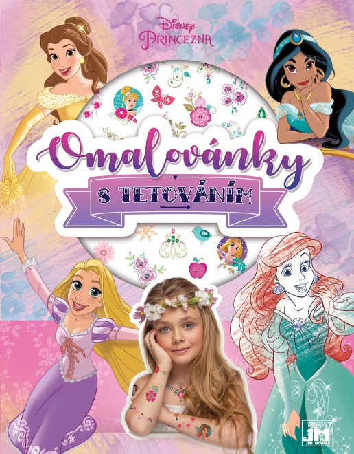 Cahier de coloriage avec tatouages Disney Princesses