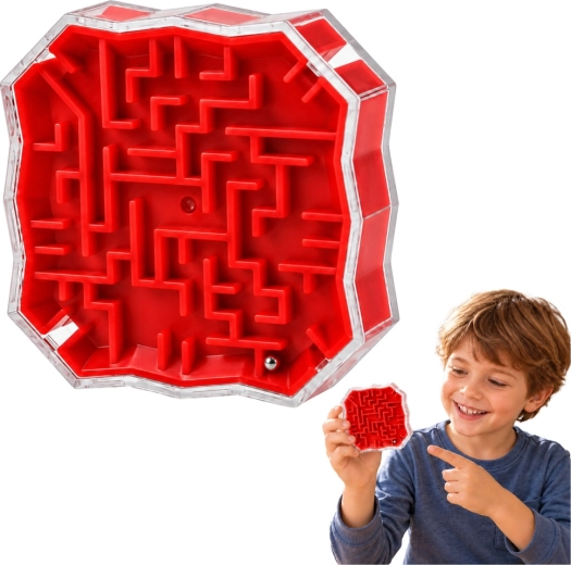 Jeu logique Labyrinthe avec bille Rouge