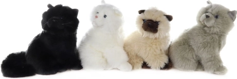 Chat en peluche 28 cm