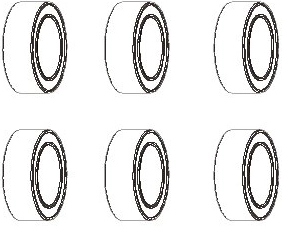 Roulement à billes JAMARA 6 × 10 × 3 mm - 1 pièce