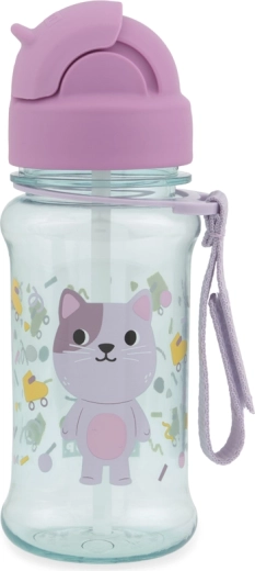 Bouteille Skip Hop avec paille Besties Squad chaton 355 ml