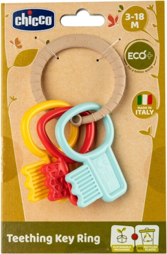 Chicco anneau de dentition clés Eco+ pour bébés 3m+