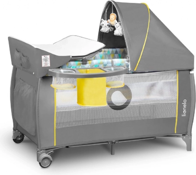 Lit parapluie Sven Plus de Lionelo – jaune