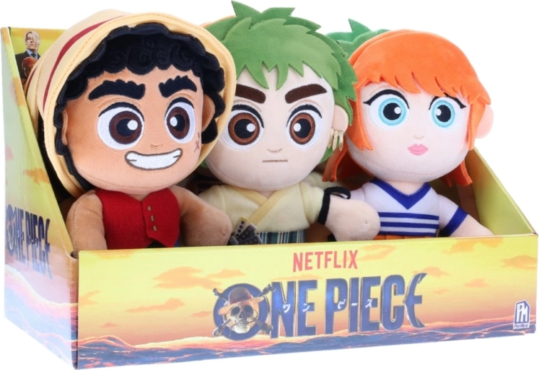 Figurine en peluche One Piece – présentoir 9 pièces