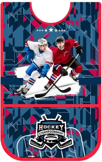 Tablier enfant type poncho pour arts plastiques Hockey