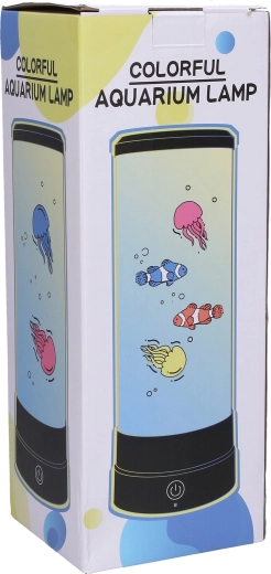 Lampe en forme d’aquarium avec des poissons