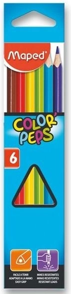 Crayons triangulaires MAPED Color'Peps 6 pcs
