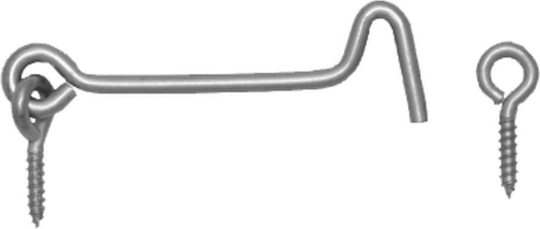 Crochet à œil à visser 60 mm, acier zingué